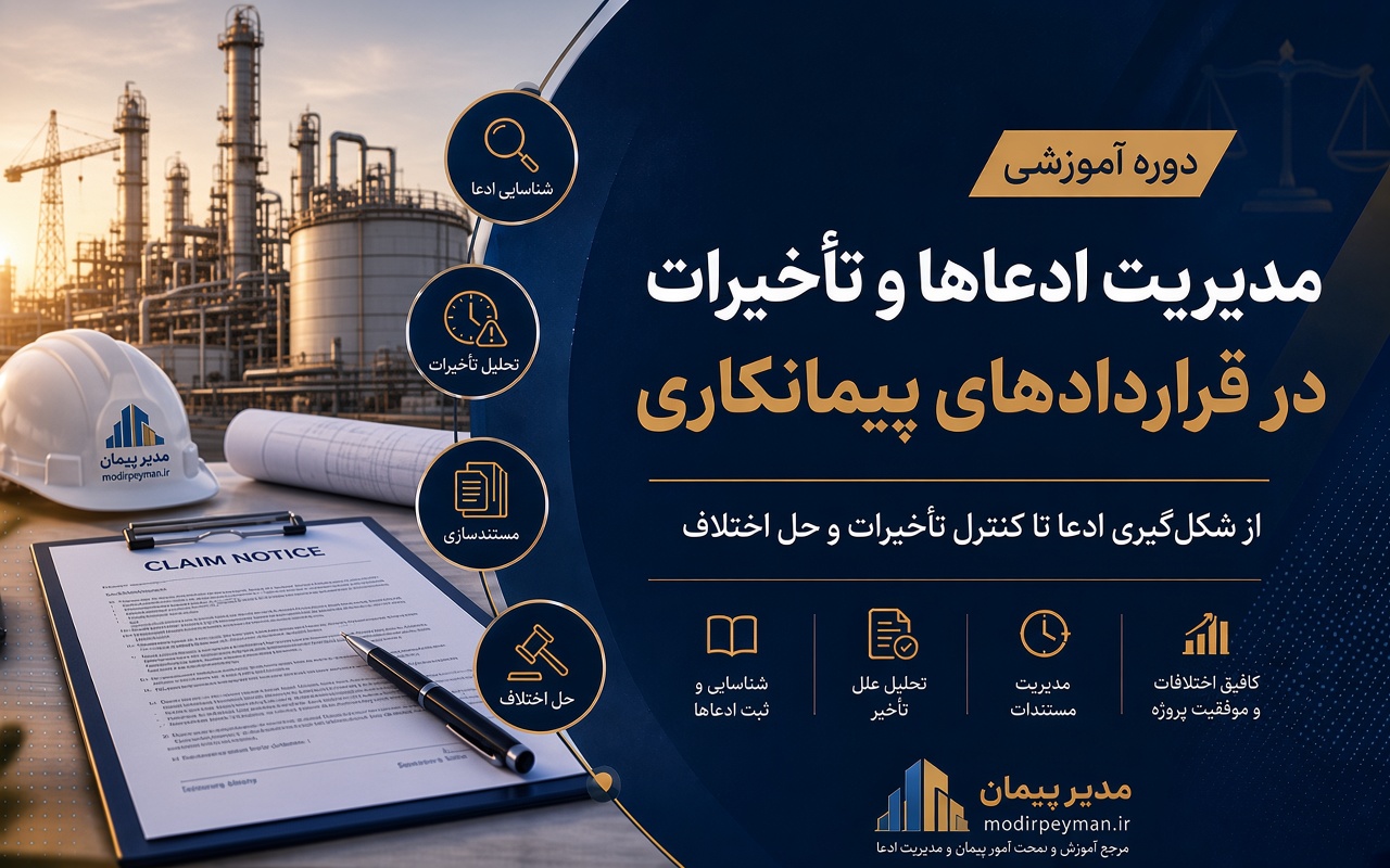 مدیریت ادعا و تاخیرات آموزش کلیم های پیمانکاری و تاخیرات